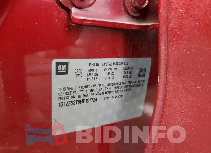1G1ZE5ST9HF191724 Photo# 12