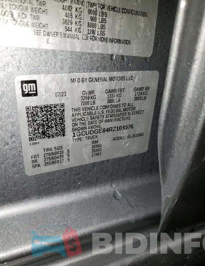 1GCUDGE84RZ104576 Photo# 13