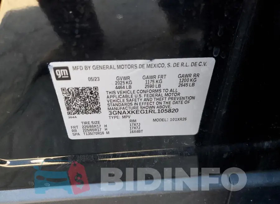 3GNAXKEG1RL105820 Photo# 13