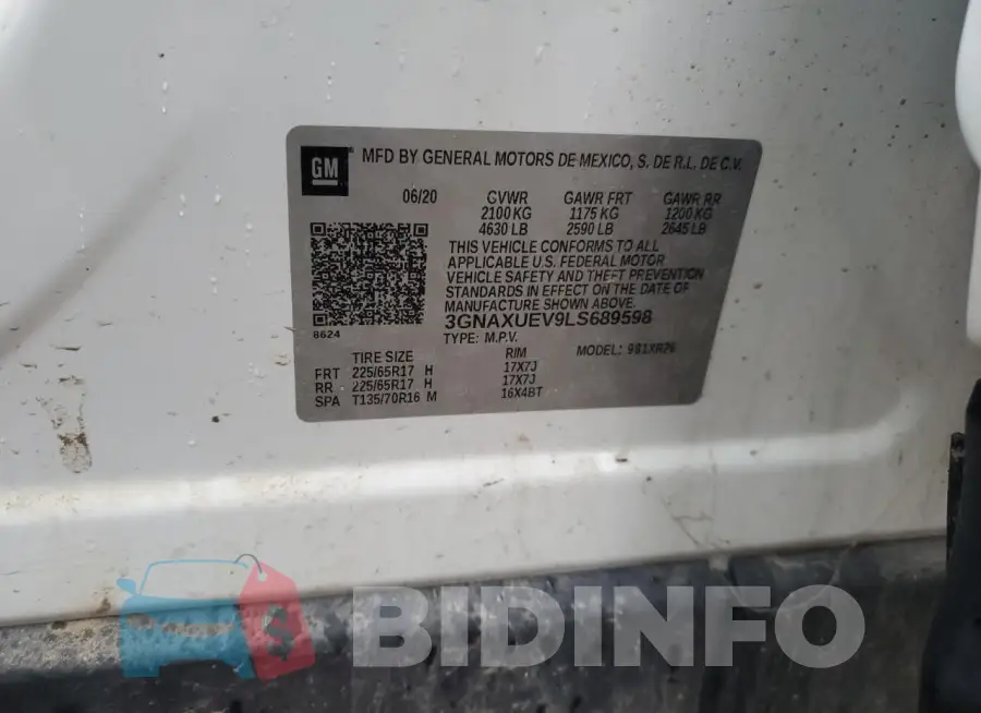 3GNAXUEV9LS689598 Photo# 14
