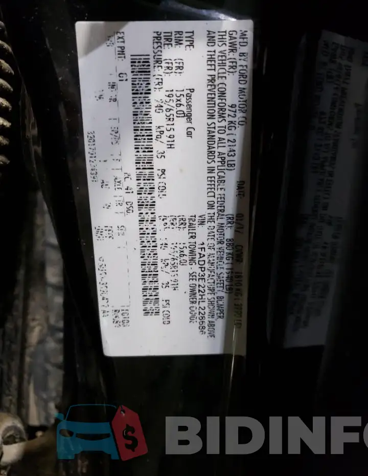 1FADP3E22HL228686 Photo# 12