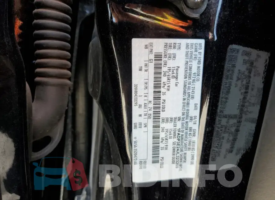1FADP3E24JL323269 Photo# 12