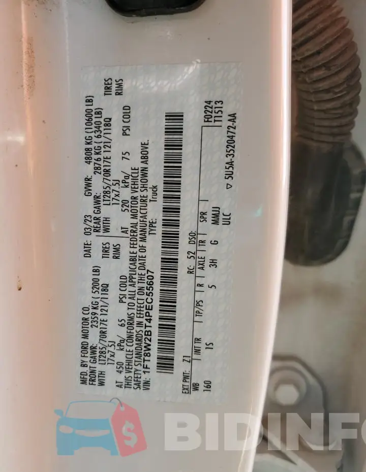 1FT8W2BT4PEC55607 Photo# 12