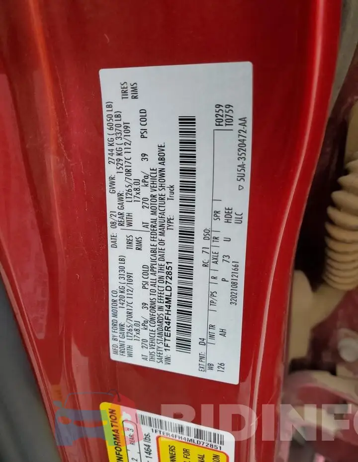 1FTER4FH4MLD72851 Photo# 12