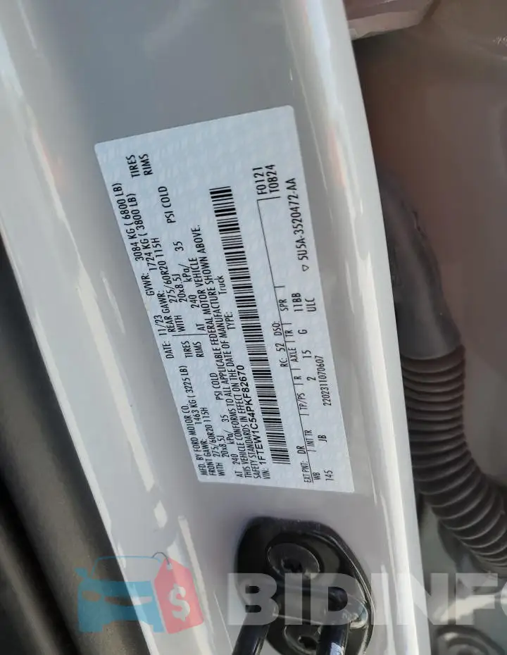 1FTEW1C54PKF82670 Photo# 12