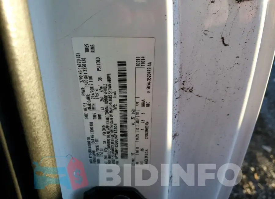 1FTMF1CB0JKF12205 Photo# 12