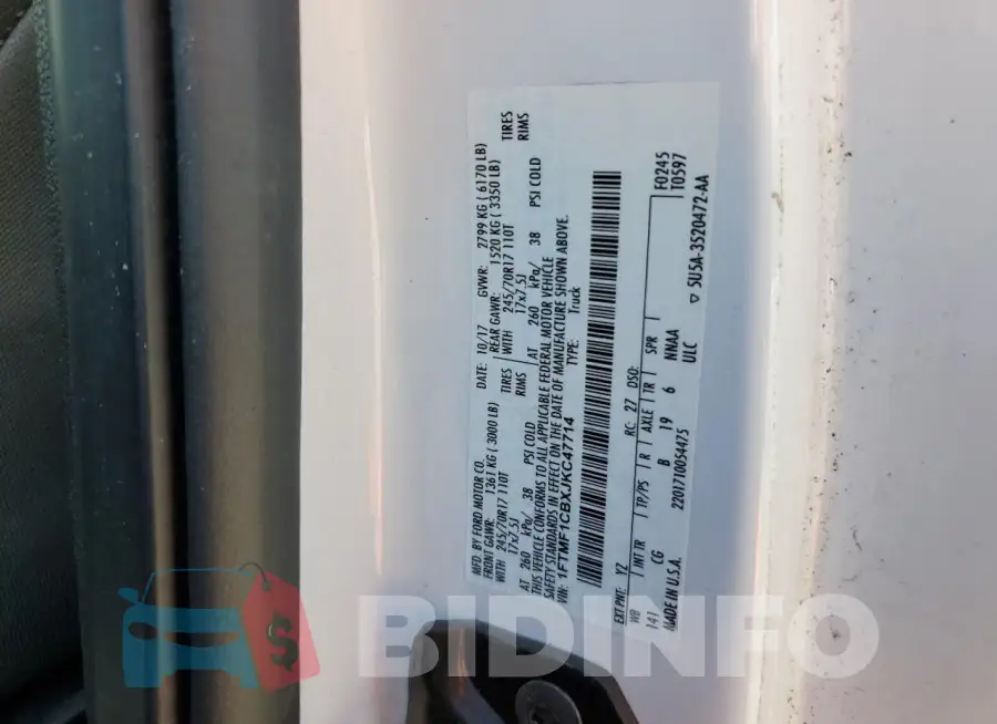1FTMF1CBXJKC47714 Photo# 12