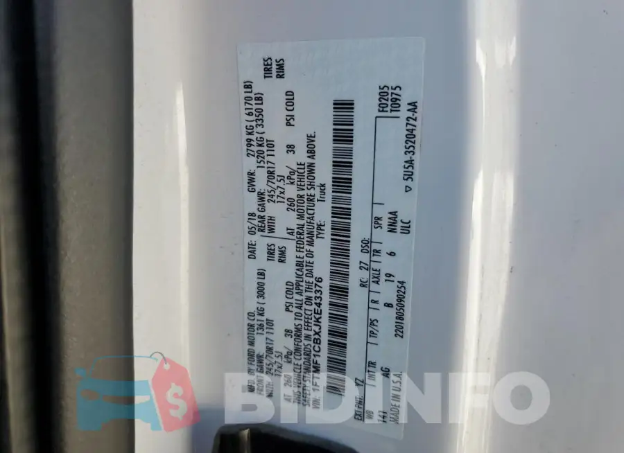 1FTMF1CBXJKE43376 Photo# 13