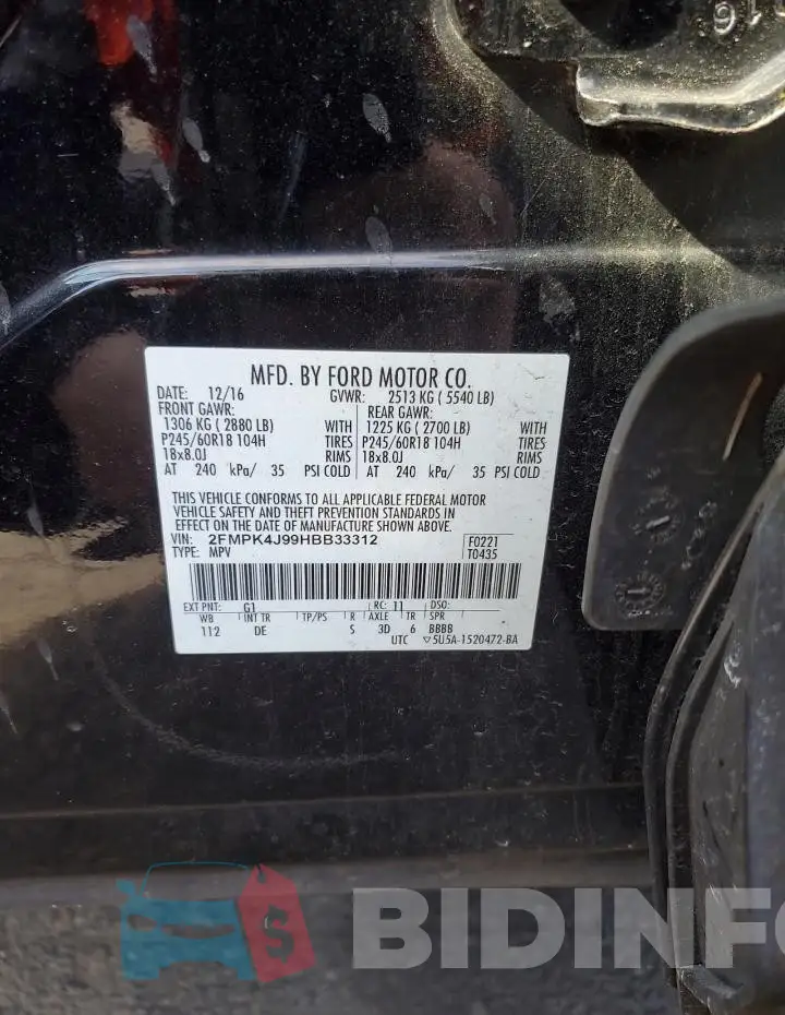 2FMPK4J99HBB33312 Photo# 13