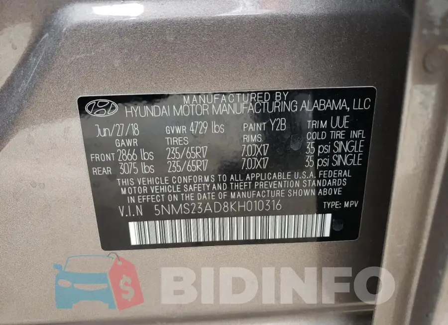 5NMS23AD8KH010316 Photo# 13