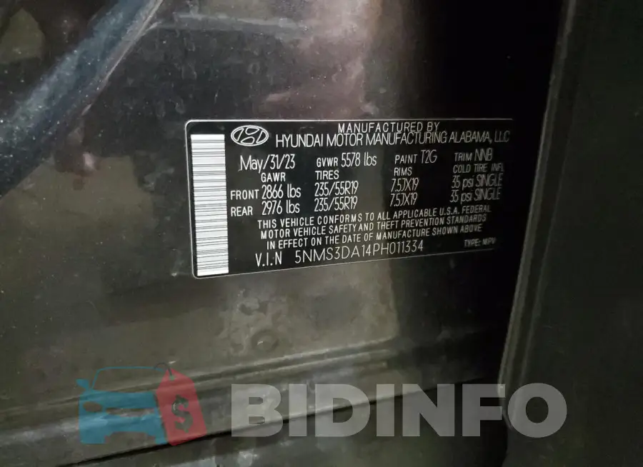 5NMS3DA14PH011334 Photo# 14