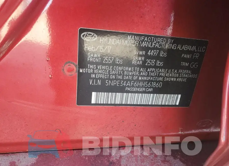 5NPE34AF6HH561860 Photo# 12
