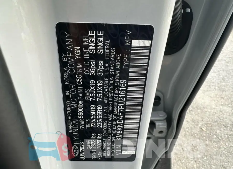 KM8KNDAF7PU216169 Photo# 10