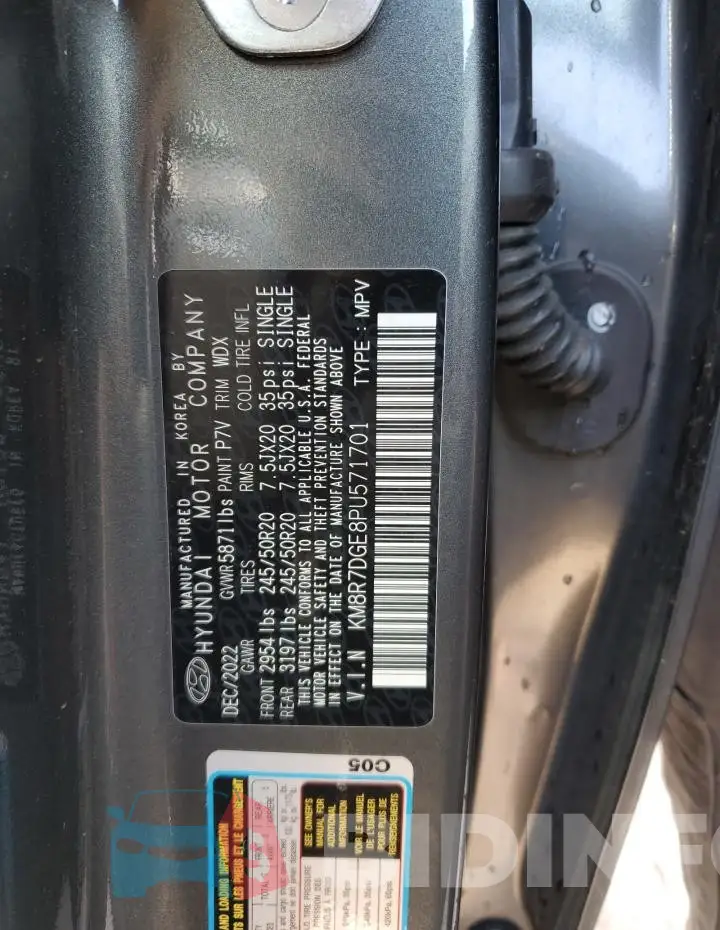 KM8R7DGE8PU571701 Photo# 13