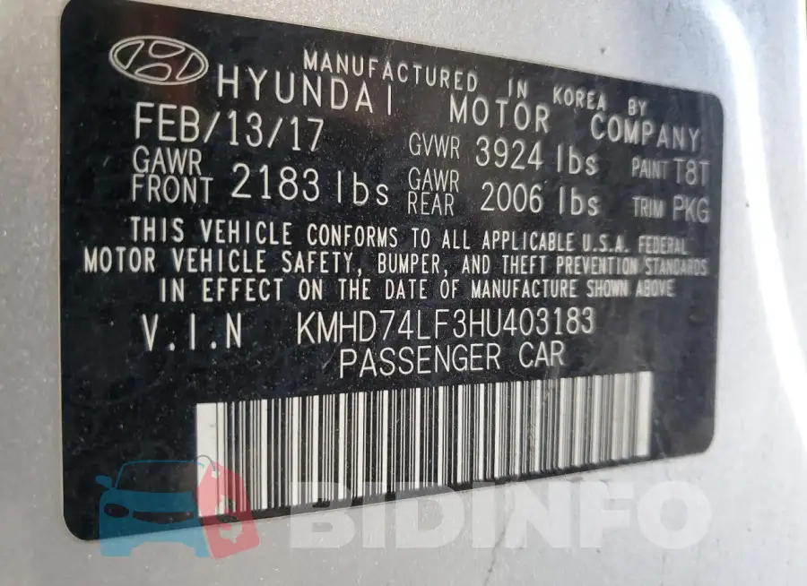 KMHD74LF3HU403183 Photo# 12