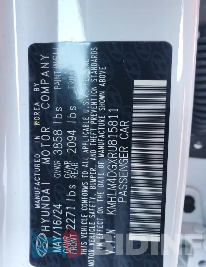 KMHLM4DGXRU815811 Photo# 12