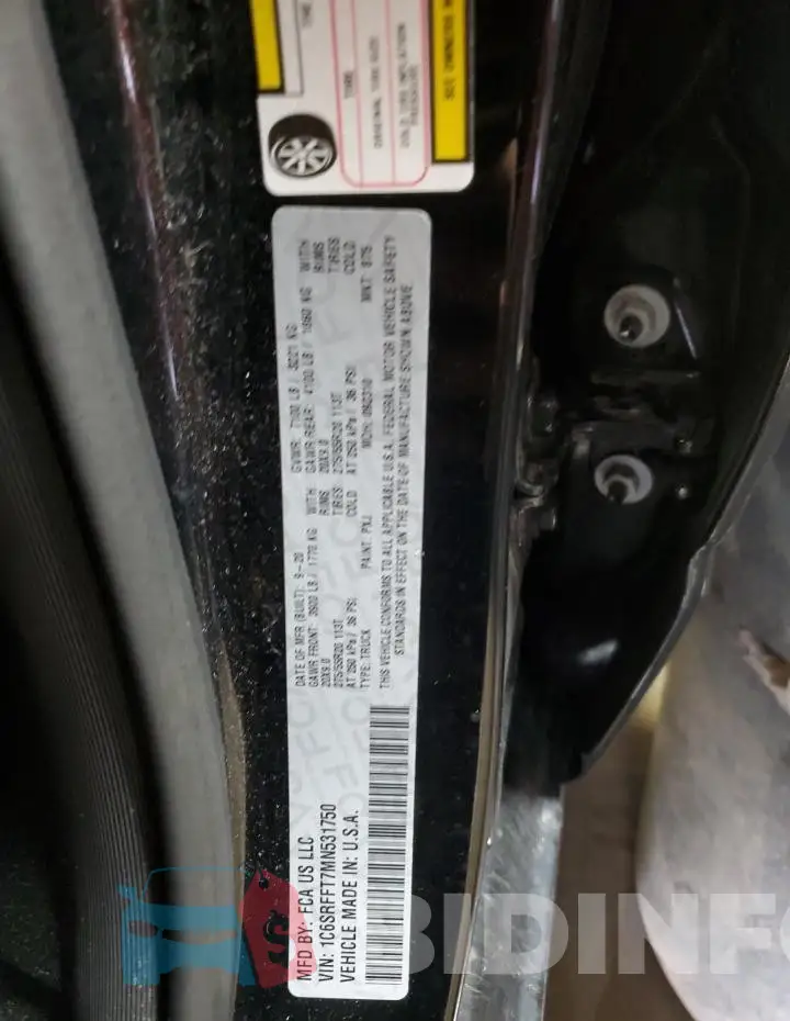 1C6SRFFT7MN531750 Photo# 12