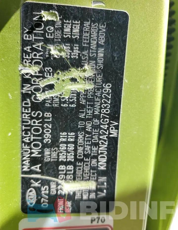KNDJN2A24G7832296 Photo# 12