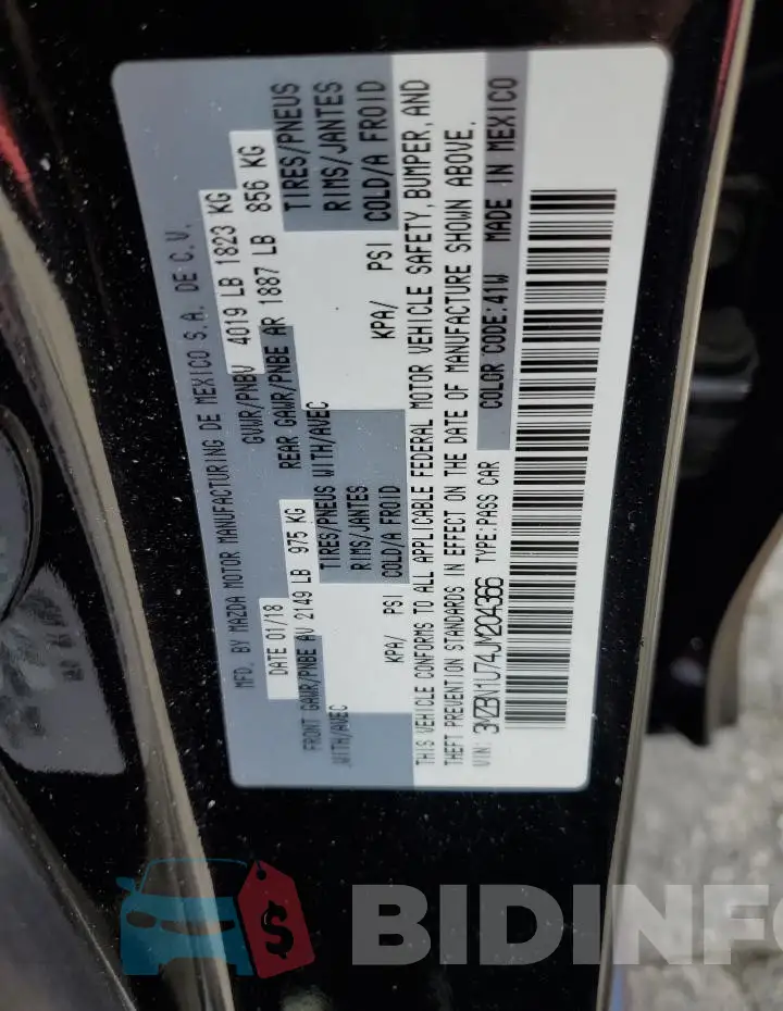 3MZBN1U74JM204366 Photo# 13