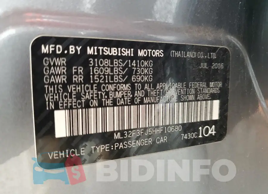 ML32F3FJ5HHF10680 Photo# 12