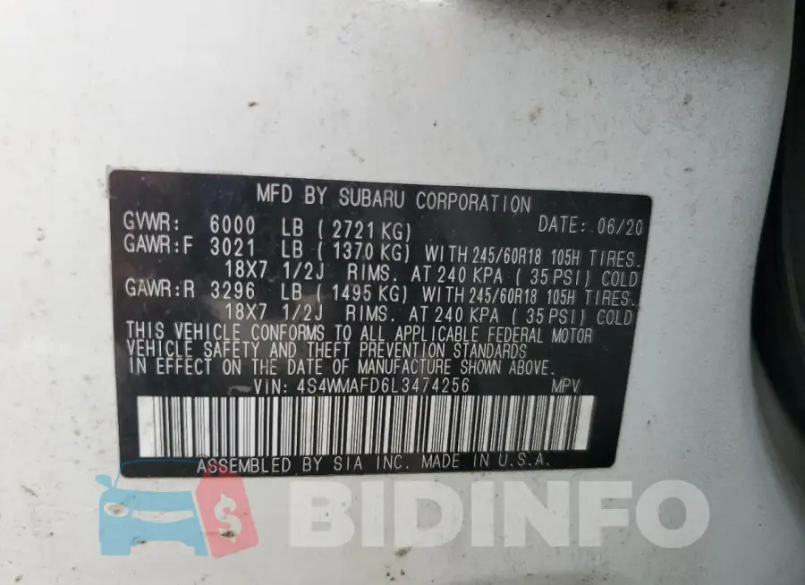 4S4WMAFD6L3474256 Photo# 13