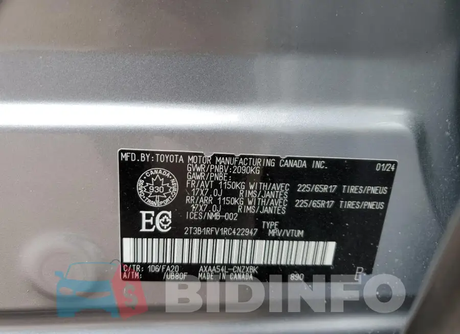 2T3B1RFV1RC422947 Photo# 13