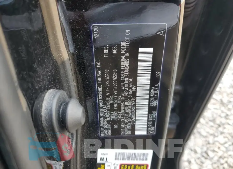 5TDGZRBH3MS076813 Photo# 14