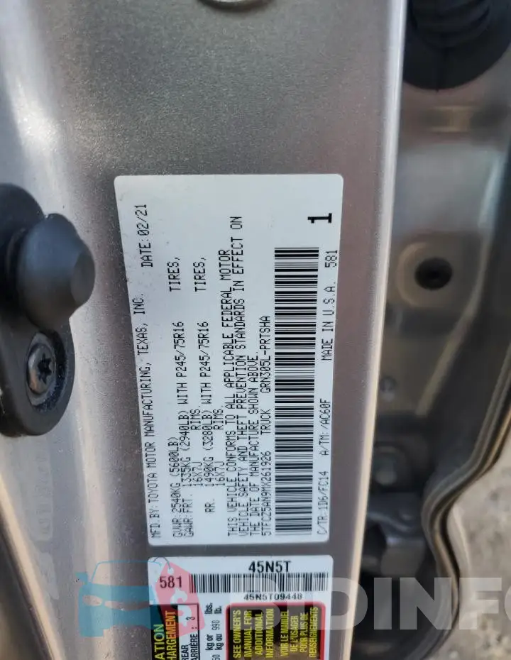 5TFCZ5AN9MX261926 Photo# 12