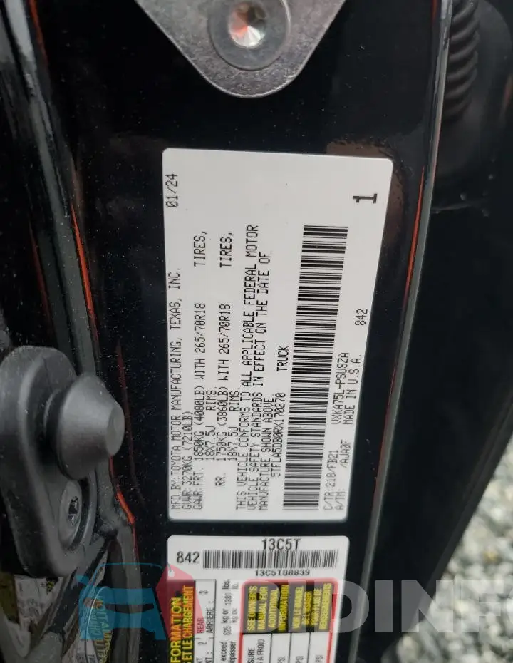5TFLA5DB0RX170270 Photo# 12