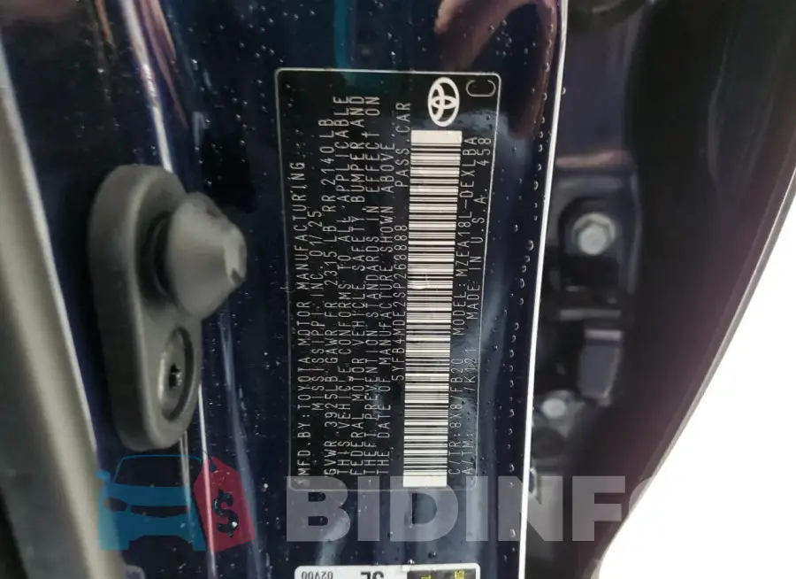 5YFB4MDE2SP268888 Photo# 12