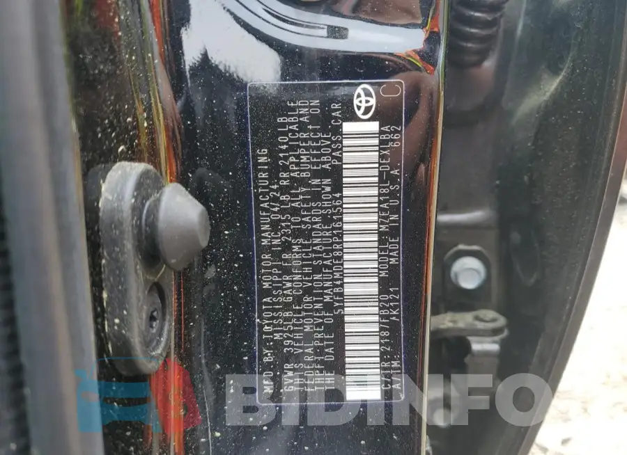 5YFB4MDE8RP161564 Photo# 12