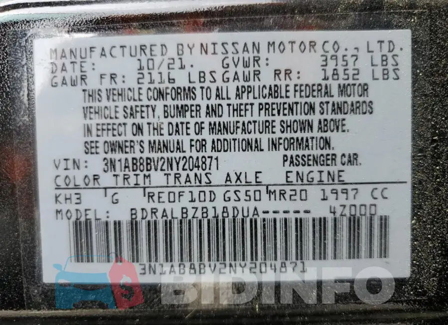 3N1AB8BV2NY204871 Photo# 13