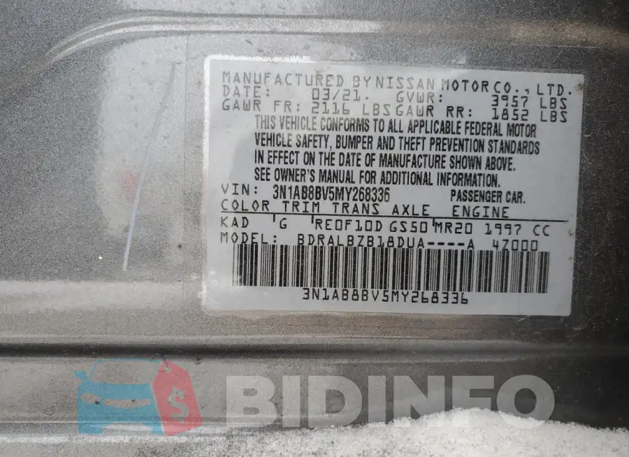 3N1AB8BV5MY268336 Photo# 12