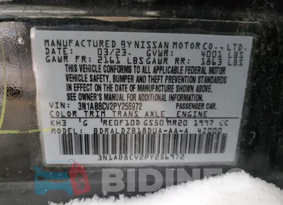 3N1AB8CV2PY256972 Photo# 13