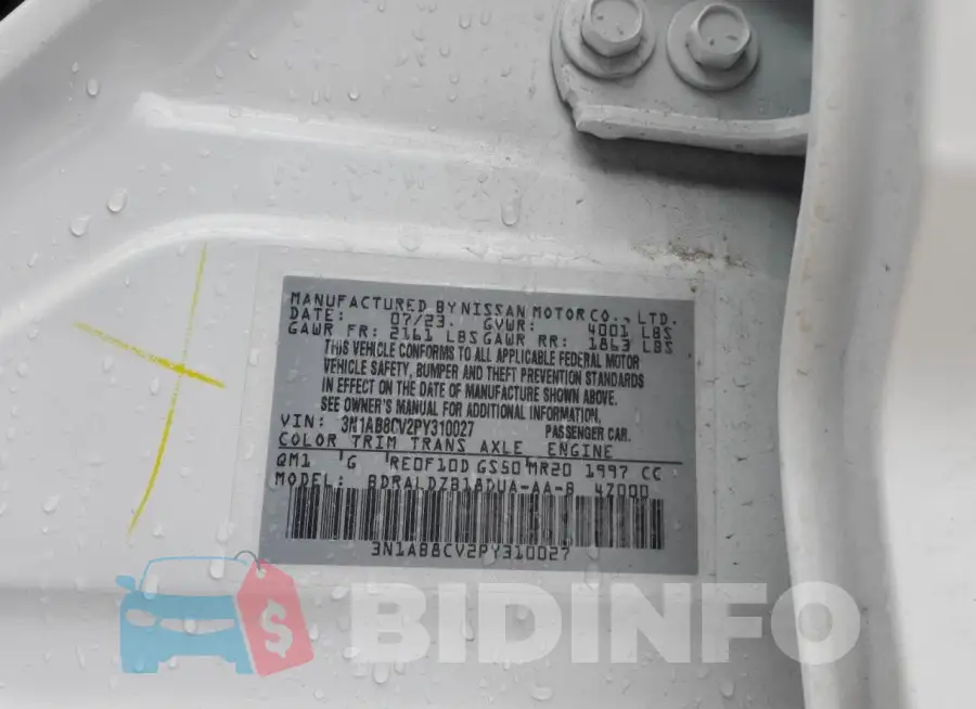 3N1AB8CV2PY310027 Photo# 12