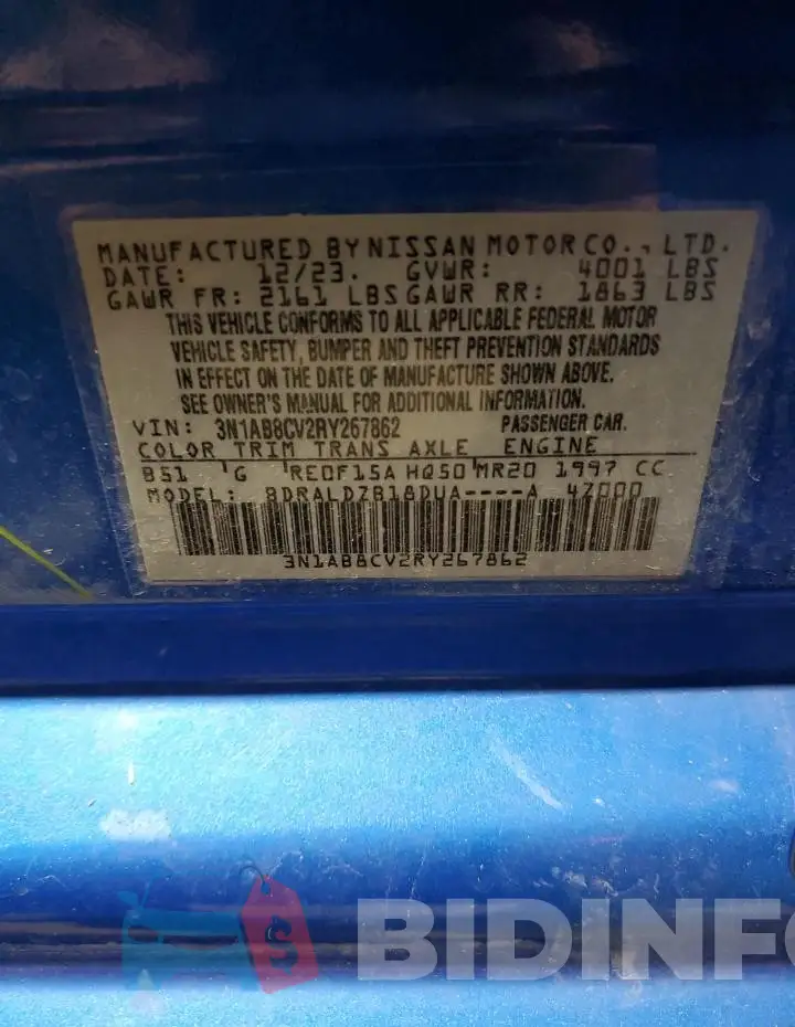 3N1AB8CV2RY267862 Photo# 12