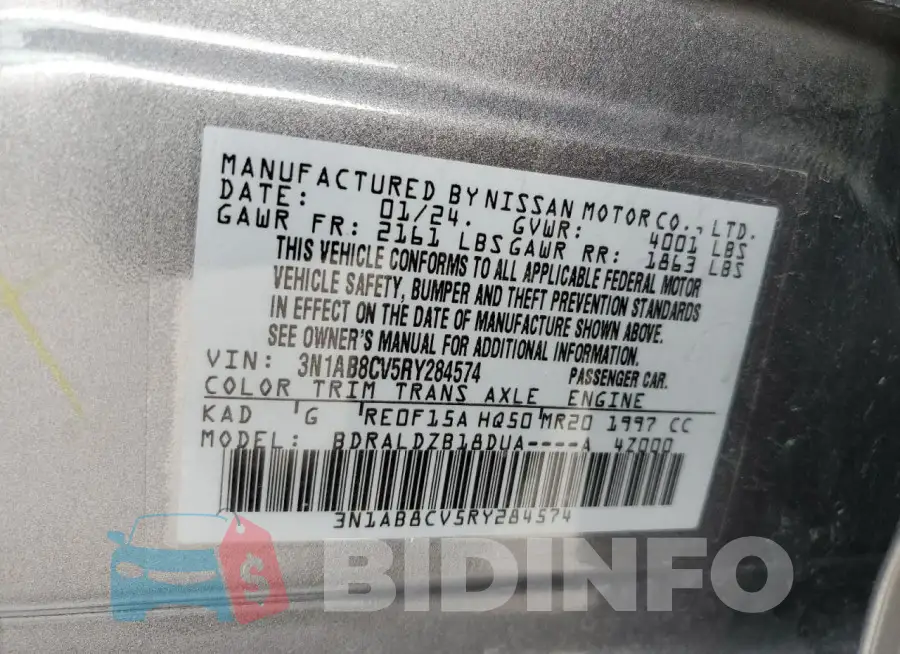 3N1AB8CV5RY284574 Photo# 12