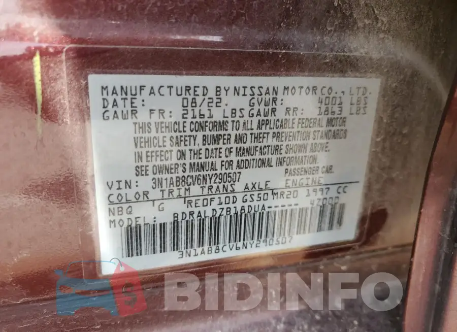 3N1AB8CV6NY290507 Photo# 12