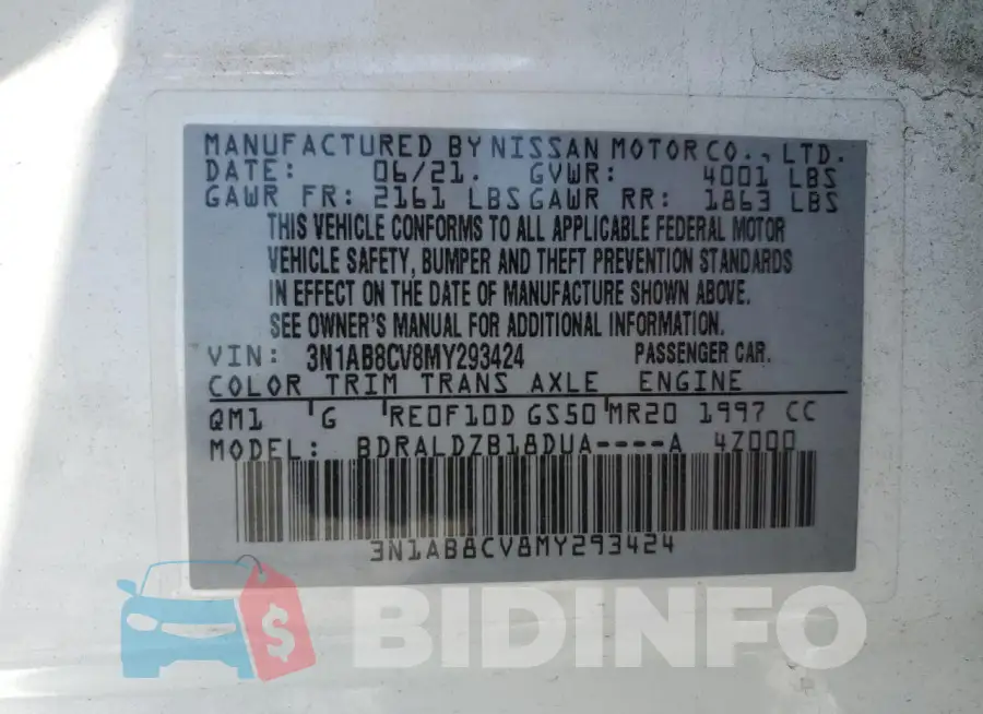 3N1AB8CV8MY293424 Photo# 13