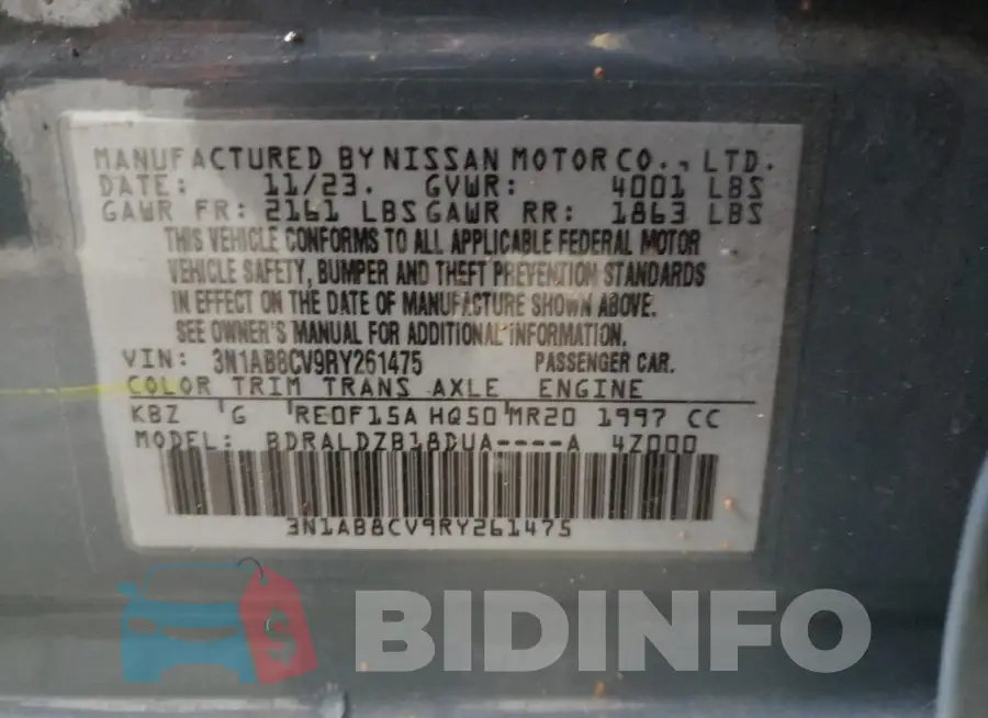 3N1AB8CV9RY261475 Photo# 12