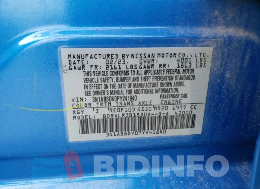 3N1AB8DV0PY241840 Photo# 12