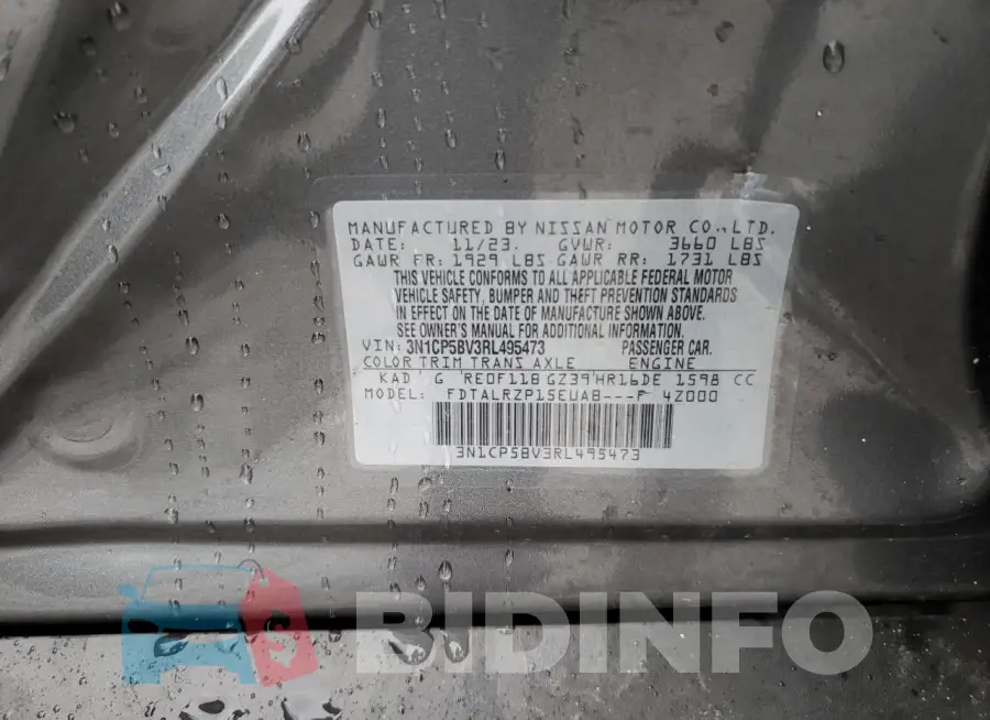 3N1CP5BV3RL495473 Photo# 13