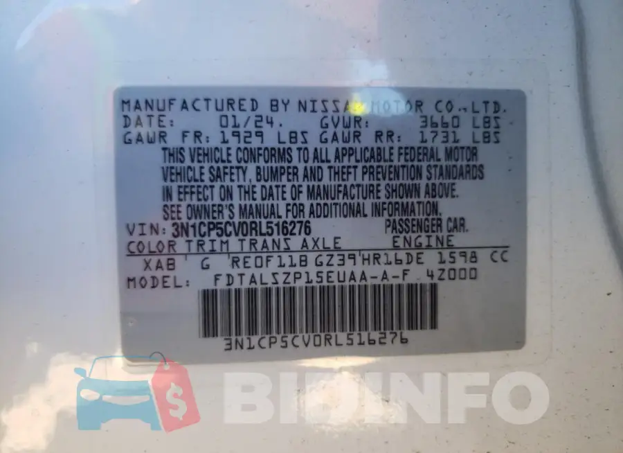 3N1CP5CV0RL516276 Photo# 13
