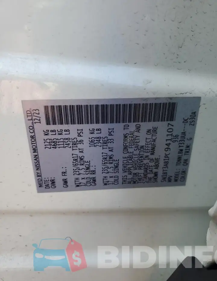 5N1BT3AB1PC941107 Photo# 13