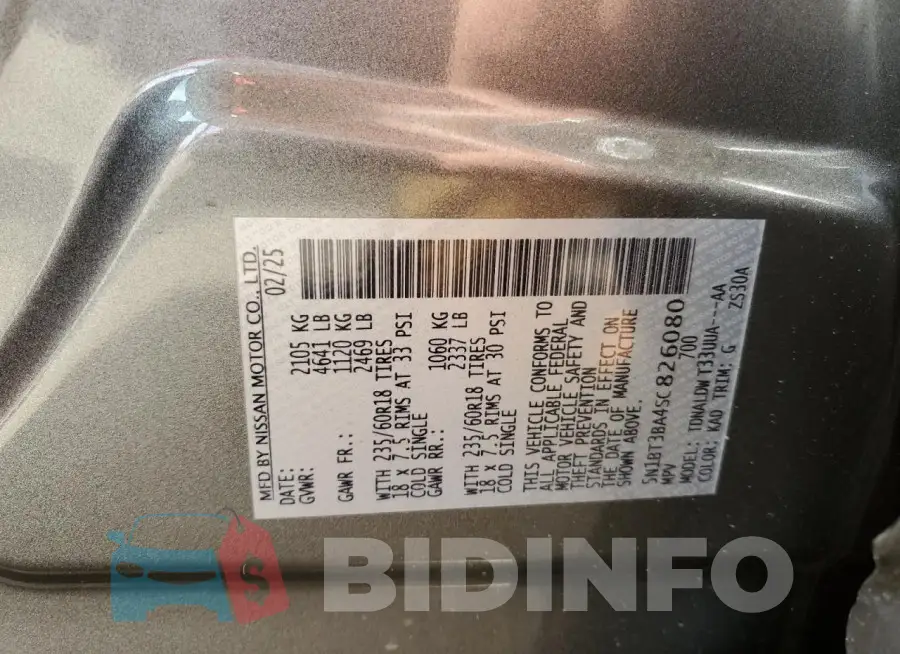 5N1BT3BA4SC826080 Photo# 13