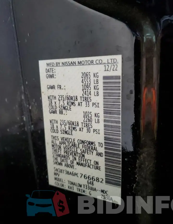 5N1BT3BA6PC766682 Photo# 13