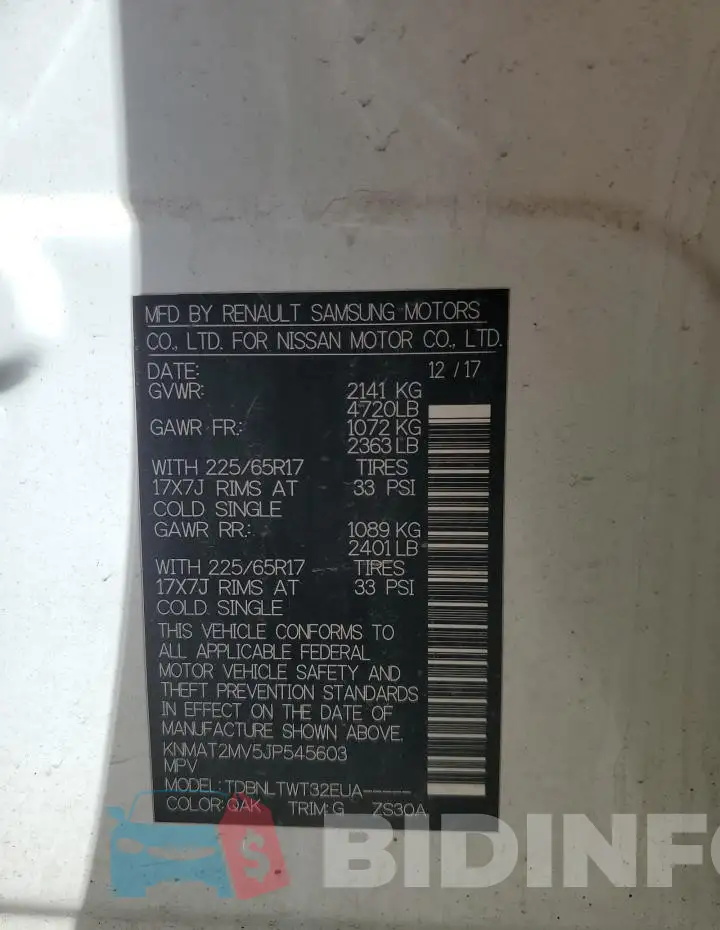 KNMAT2MV5JP545603 Photo# 14