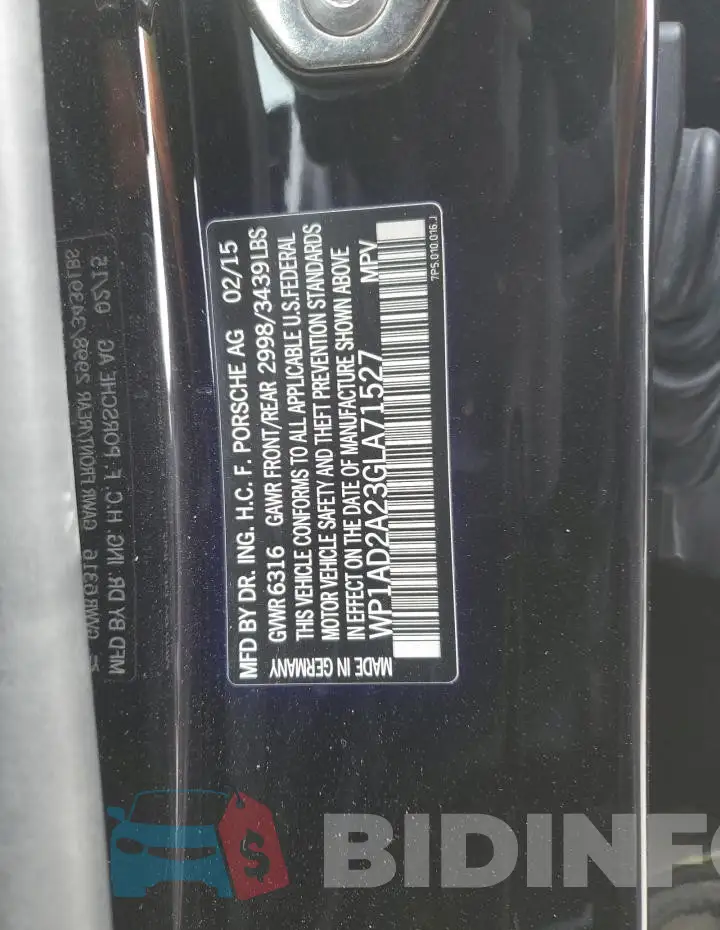 WP1AD2A23GLA71527 Photo# 13