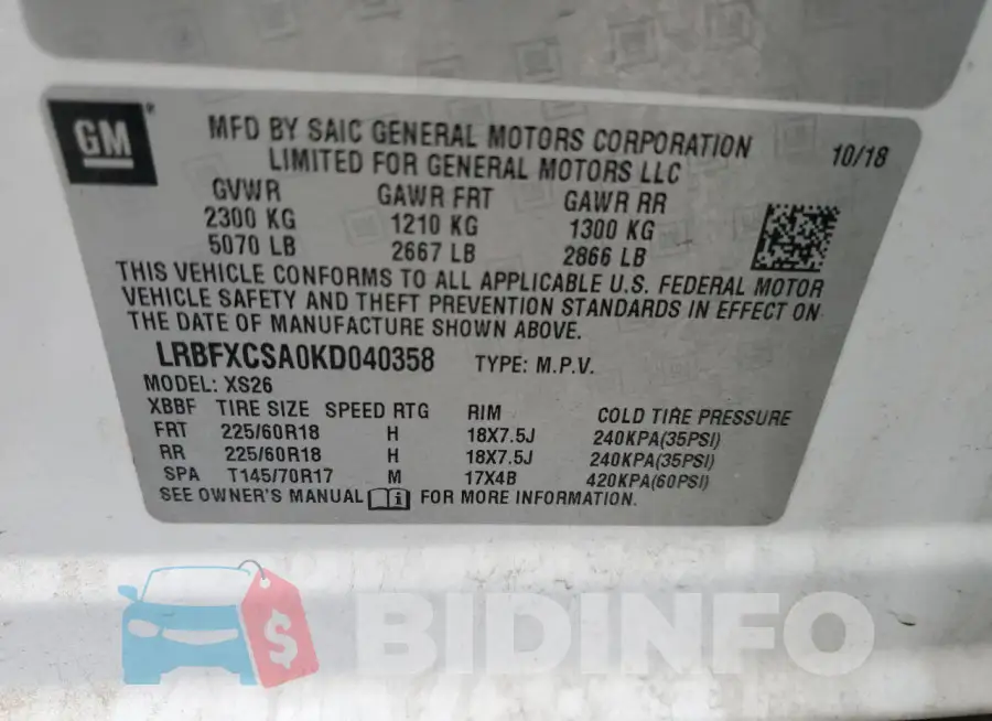 LRBFXCSA0KD040358 Photo# 13