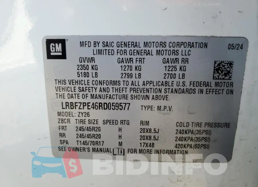 LRBFZPE46RD059577 Photo# 14